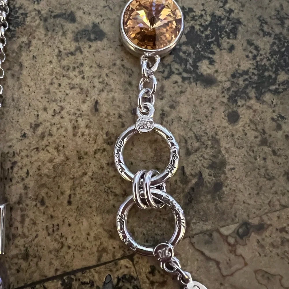 MYKA- RABAT SWAROVSKI Golden Yellow CRYSTAL NECKLACE & Bracelet - Picture 9 of 9